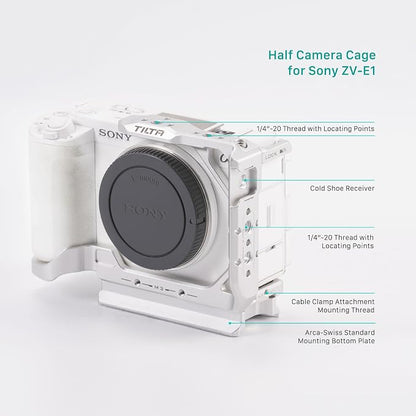 Tilta Half Camera Cage for ZV-E1 | Cold Shoe, NATO Rail, M3 and 1/4""-20 - Image 9