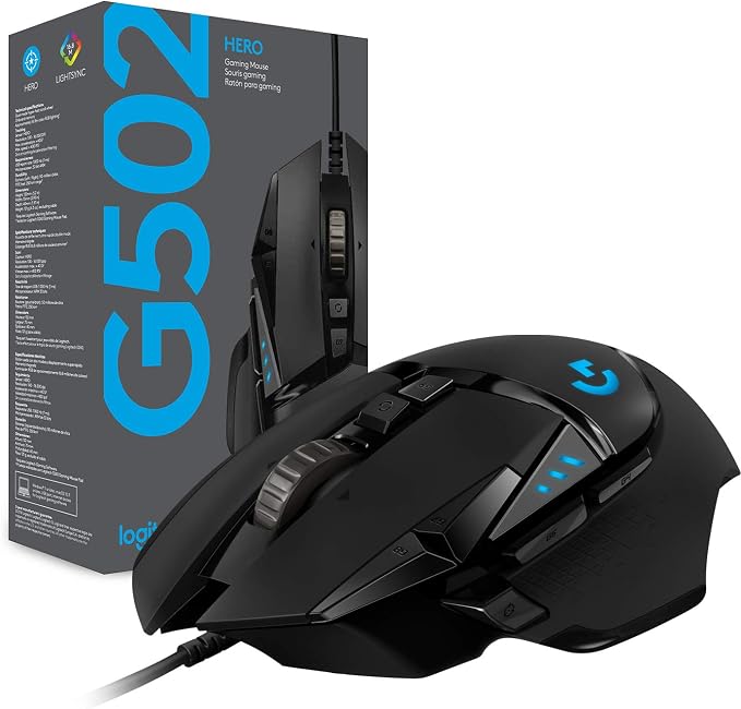 Logitech G502 HERO High Performance Wired Gaming Mouse, HERO 25K Sensor - Image 9