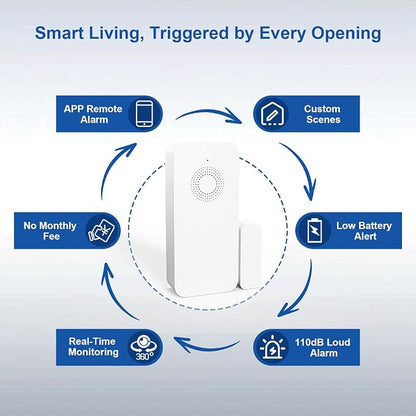 WiFi Door Window Alarm, Smart Contact Sensor - Image 2