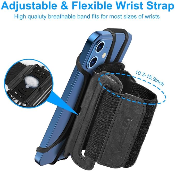 VUP Wristband Phone Holder, 360° Rotatable Forearm Armband - Image 4