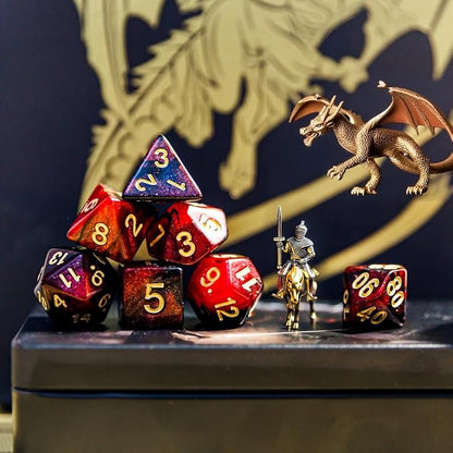 DND Dice Set 42 Pcs Polyhedral Dungeons and Dragons Rolling Dice - Image 5