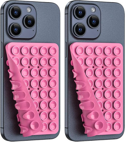 2PACK Silicone Double Sided Suction Phone Case Mount, Detachable Hands Free & by CMZZ