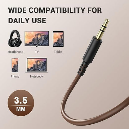 OneOdio 6.35mm to 3.5mm 6.6-9.8FT Stereo Adapter Cable Compatible - Image 8