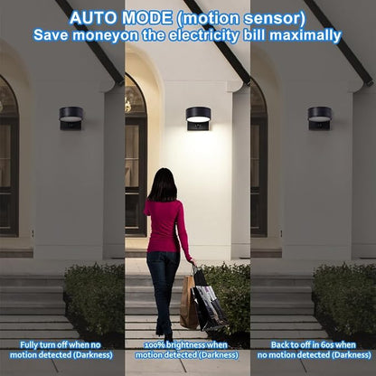 Motion Sensor Outdoor Lights, Aluminum Outdoor Wall Sconce, LED Porch Lights - Image 2