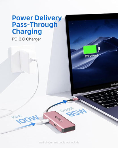 USB C Hub, 7 Ports USB C MultiPort Adapter - Image 6