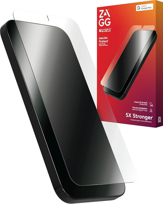 ZAGG Glass Elite Google Pixel 9 Pro XL Screen Protector – Ultra-Strong Tempered by ZAGG