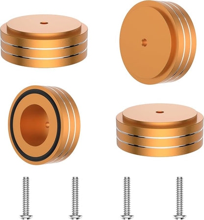 Tertullus 4 Pcs Speaker Feet Aluminum HiFi Turntable Feet Isolation Feet by Tertullus