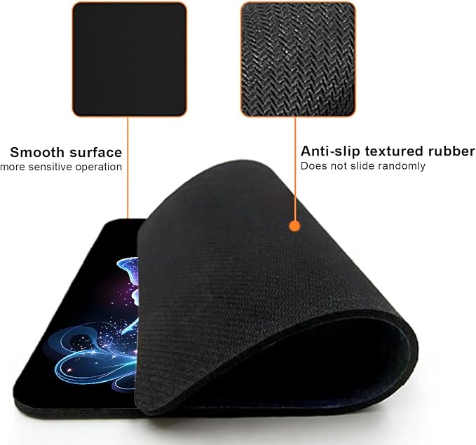Mouse Pad, Cute Glitter Butterfly Mouse Pads - Image 3