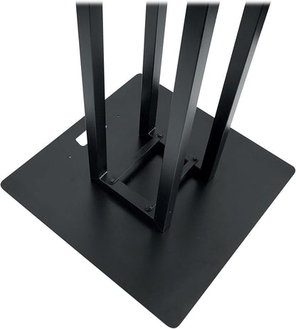 Rockville RTP33-TV Black Totem DJ Speaker/Lighting Stand, Detachable TV Mount - Image 3