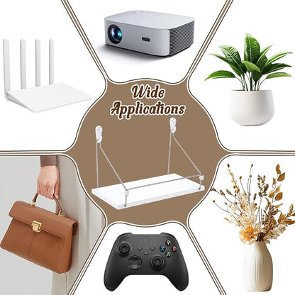 UNICRAFTALE White Small Mini Projector Shelf - Image 5