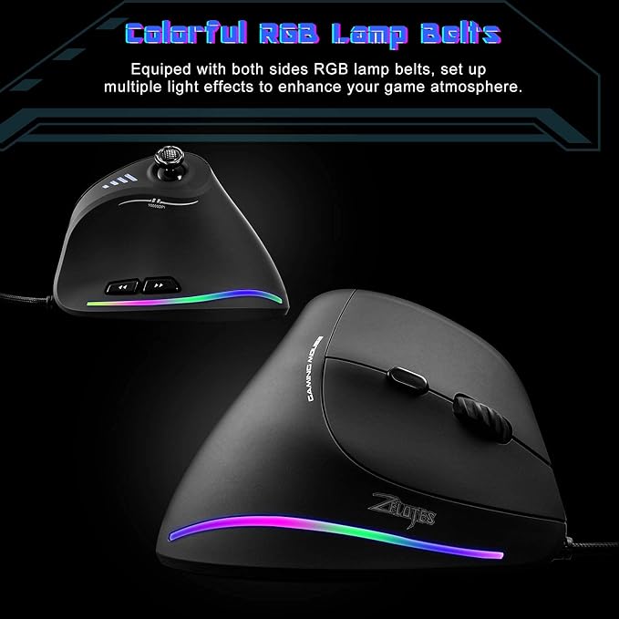 TRELC Gaming Mouse with 5 D Rocker, Ergonomic Mouse with 10000 DPI/11 - Image 2