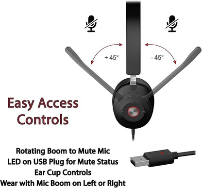 Cyber Acoustics CA Essential USB Headset – Professional Headset - Image 6