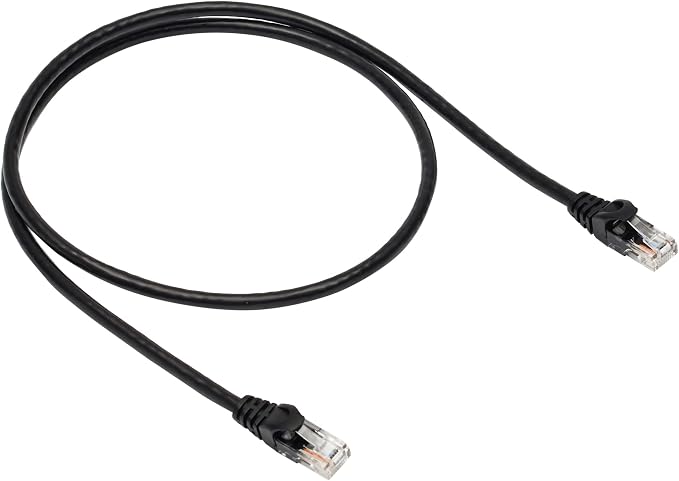 Amazon Basics RJ45 Cat 6 Ethernet Patch Cable, 10 Gbps High-Speed, 3 Foot by AmazonBasics