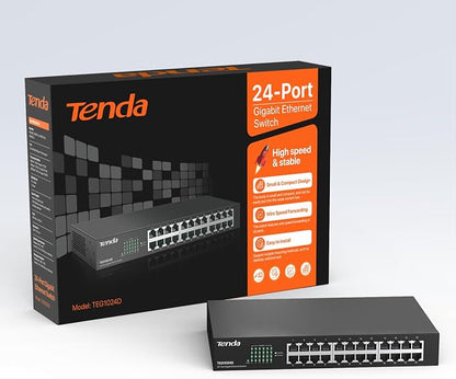 Tenda 24 Port Gigabit Ethernet Switch | Rackmount Network Switch | - Image 8