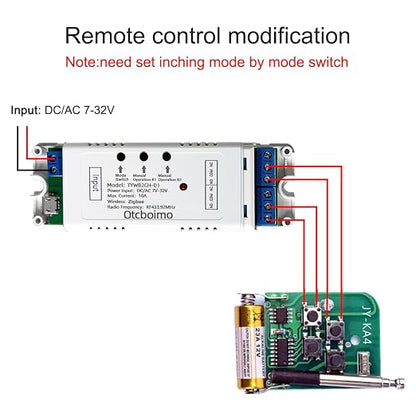 Zigbee Electric Linear Actuator Controller, 2 Channel DC12V 24V Relay Switch - Image 4