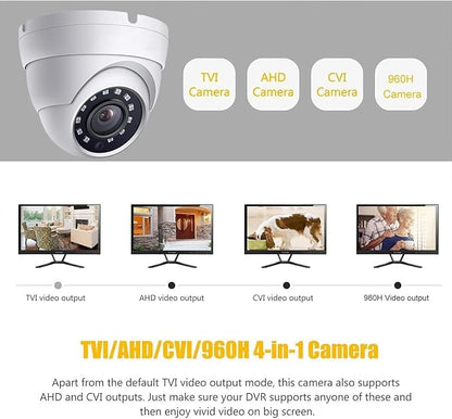 Real HD 5MP Analog Coax Dome TVI CVI CCTV Surveillance Security Camera - Image 8