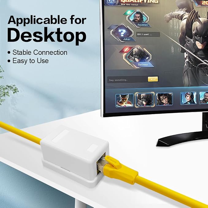 1 Port Keystone Jack Surface Desk Mount/Wall Mount Box 5-Pack White - Image 7