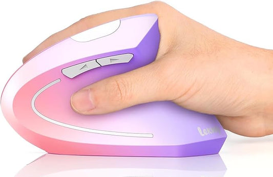 Lekvey Ergonomic Mouse, Vertical Wireless Mouse Rechargeable 2.4 GHz Optical by Lekvey