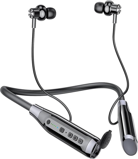 Neckband Bluetooth Headphones，6.0 Bluetooth 120 Hours Playtime，IPX7 Sports by Kinobo