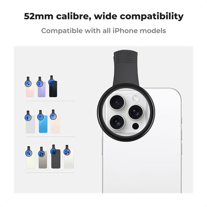 K&F Concept 52mm Clip-on CPL Phone Camera Lens Filter Kit, Circular Polarizer - Image 5