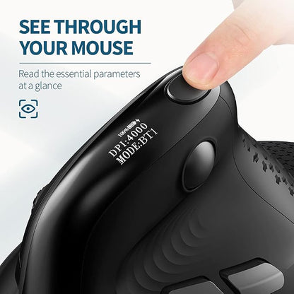 DeLUX Seeker Wireless Ergonomic Vertical Mouse - Image 2
