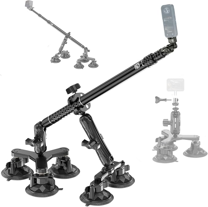 BRCOVAN Suction Cup Car Camera Mount Kit by BRCOVAN