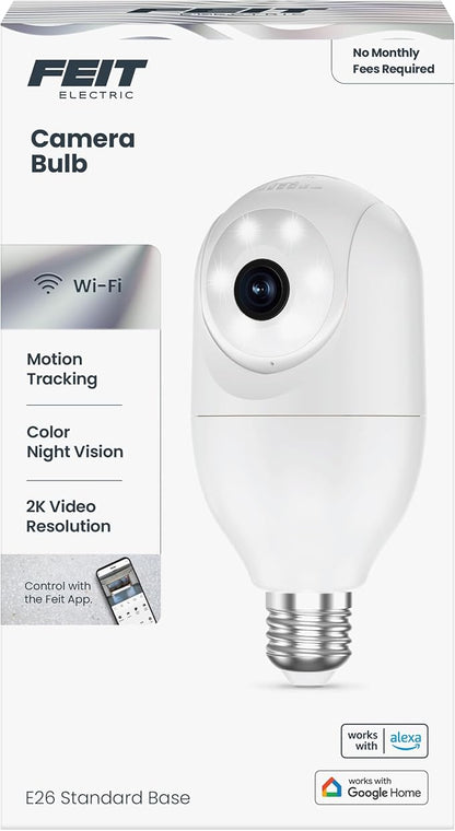 Feit Electric Smart Security Camera Bulb, 2K QHD Resolution, 2-Way Audio - Image 16