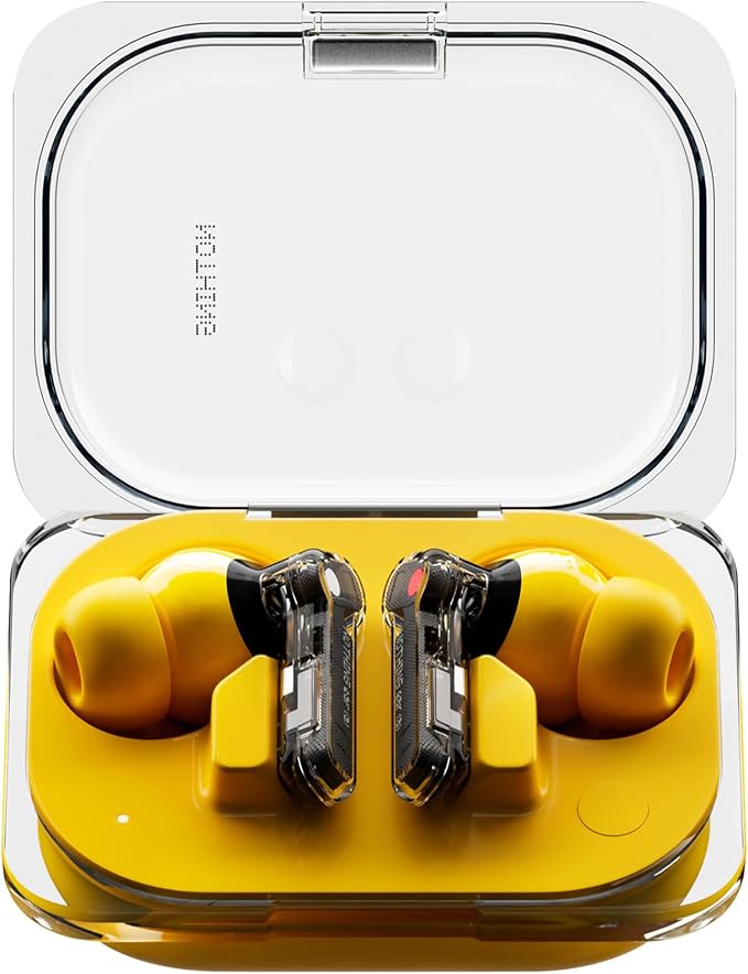 Nothing Ear Wireless Earbuds, 45dB Hybrid Noise Cancelling Earbuds, Hi-Res Audio by NothingR