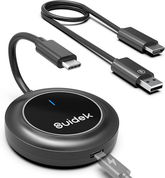 Wireless HDMI Transmitter and Receiver, USB-C to HDMI Extender by SuidekDirect