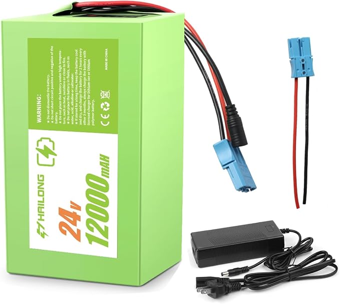 24V 12Ah Battery for Kids Ride-On Toys Compatible by RANSYRI