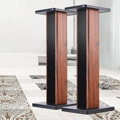 Speaker Stands Wood Grain Universal Floor Speaker Stands 24 Inch Floor Stand - Image 4