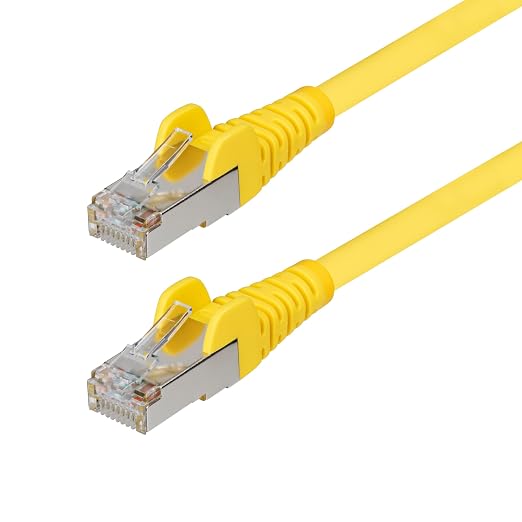 StarTech.com 25ft Yellow CAT6a Ethernet Cable, Snagless RJ45, 100W PoE++ by StarTech