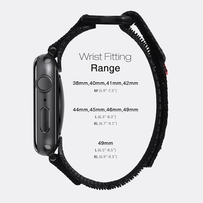 Nereides Compatible with Apple Watch Band Ultra 3/2/1, Nylon Sports Strap with - Image 5