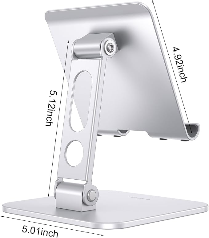 OMOTON Upgraded Adjustable Tablet Stand Holder, Heavy Duty Foldable Portable - Image 9