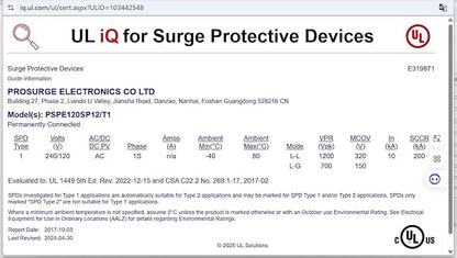 Whole House Surge Protection Device, Outdoor or Indoor, Single-Phase, 3-Wire - Image 9