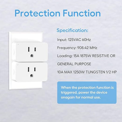 Zwave Smart Plug 800 Series Zwave Outlet Built-in Repeater Range Extender - Image 8