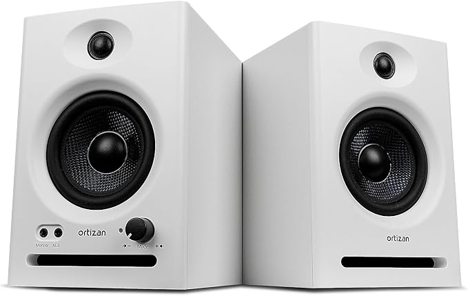 Ortizan C7 Dual-Mode 2.0 Studio Monitors, Active Monitor Speakers by Ortizan