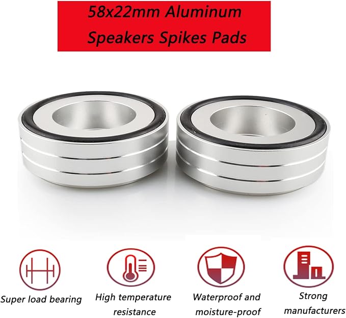 Tertullus 4 Pcs Turntable Feet Aluminum HiFi Turntable Isolation Feet Aluminum - Image 4