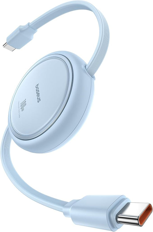 Baseus USB C to USB C Cable, 100W Retractable USB C 5A Fast Charging Cable by Baseus