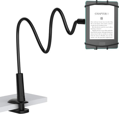 Gooseneck Kindle Holder for Reading in Bed, 360° Adjustable Cell Phone Stand by NUSICAN