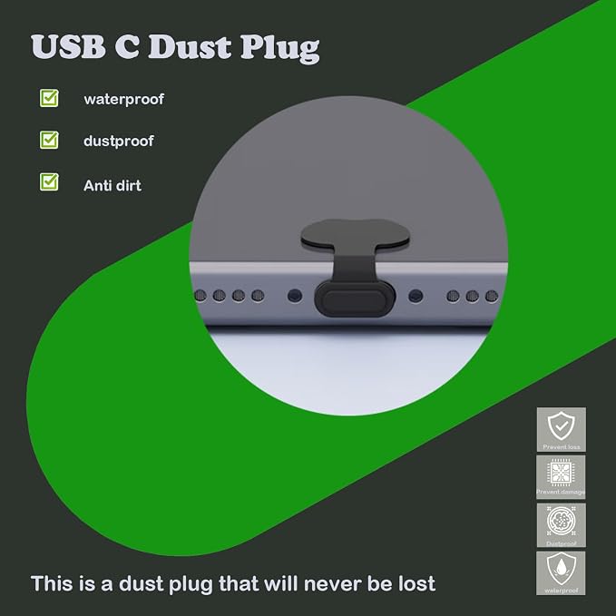 USB C Dust Plug, Type-C Port Cover - Image 2