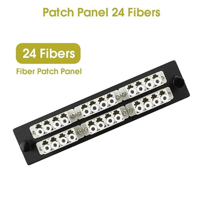 LC/MM Fiber Patch Panel, 6 Multimode Gray 4 Channels LC Adapters, 24 Fiber Ports - Image 3