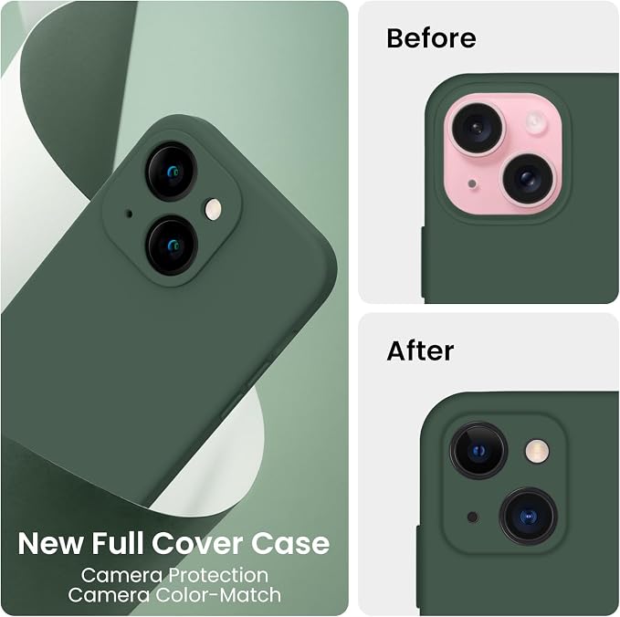 FireNova Designed for iPhone 15 Plus Case, Silicone Case with, Soft - Image 3