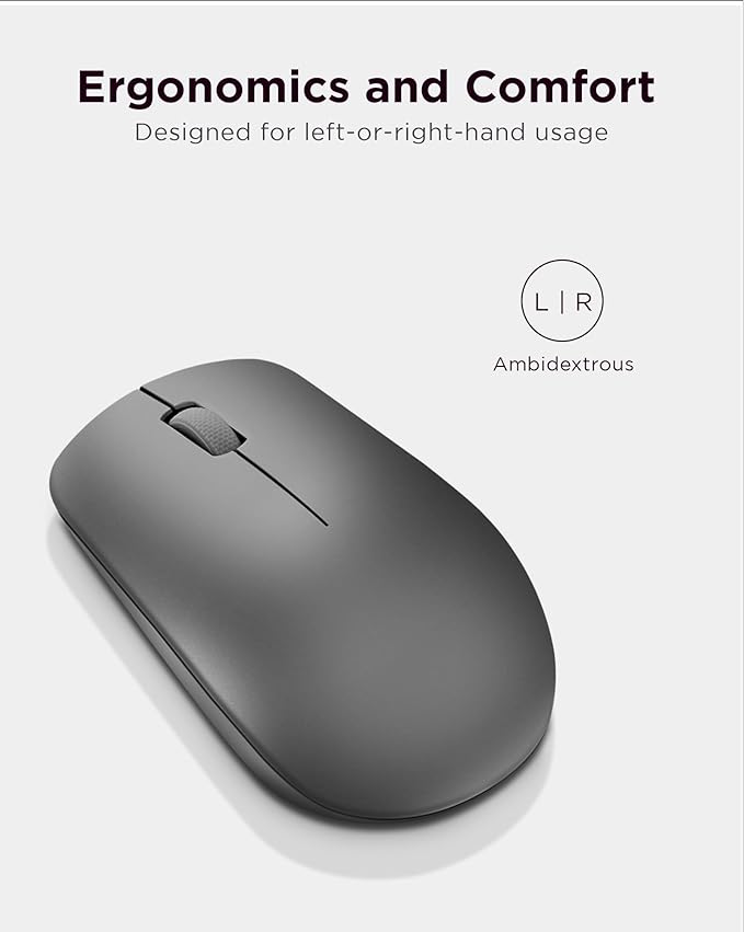 Lenovo 530 Full Size Wireless Computer Mouse - Image 4