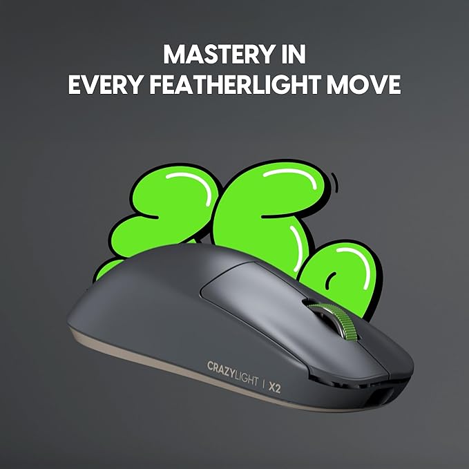 Pulsar Gaming Gears X2 Crazylight Wireless Gaming Mouse, Ultra Lightweight 1.23 - Image 3
