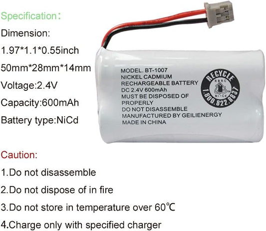 GEILIENERGY BT-1007 Cordless Phone Battery Compatible - Image 2