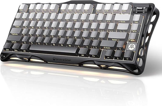 GravaStar Mercury K1 75% Wireless Mechanical Gaming Keyboard, Aluminum Alloy by GravaStar