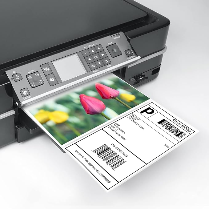 8-1/2"×5-1/2" Shipping Labels 200 Labels Sticker Paper - Image 3