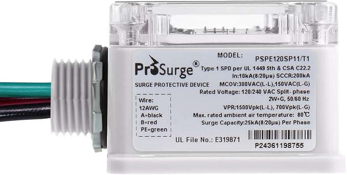 HVAC Surge Protector, Whole House Surge Protector, Single-Phase, 3-Wire - Image 7
