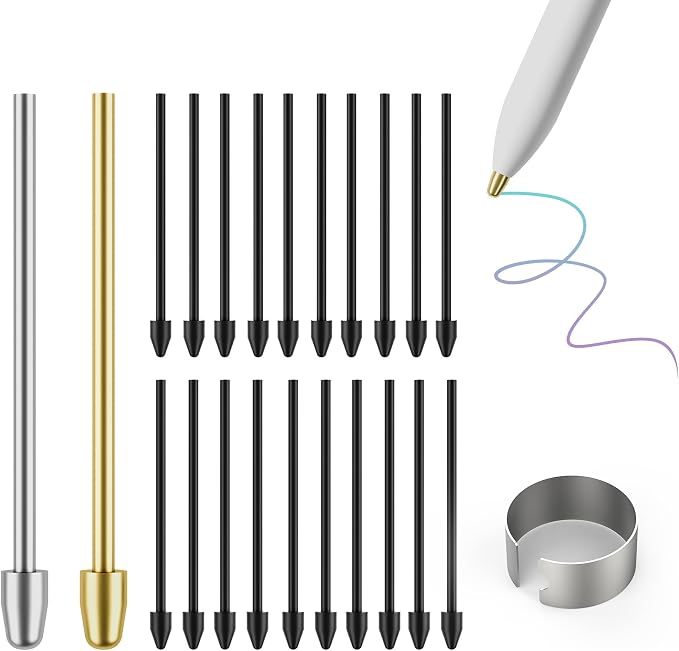 for Remarkable 2 Pen Tips, AHBTEYM Metal Tips, Replacement Nibs Refill by AHBTEYM